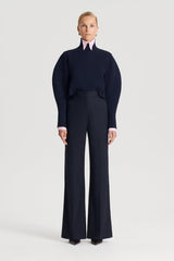 Trousers | Women Scanlan Theodore CHALK STRIPE TAILORED TROUSER Navy