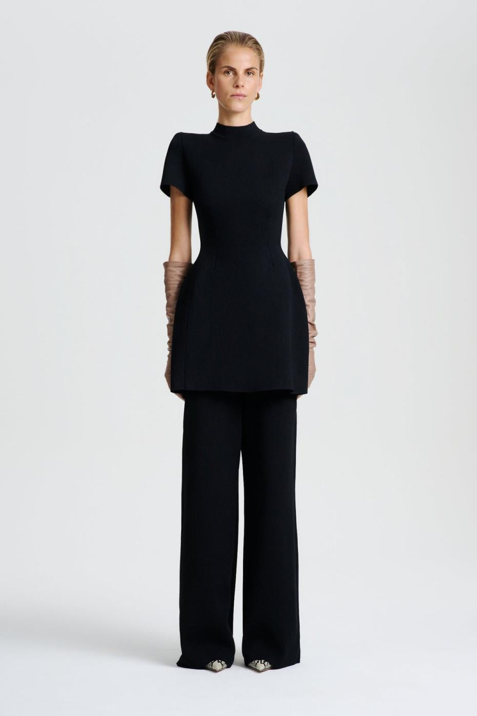 Trousers | Women Scanlan Theodore CREPE KNIT TROUSER Black