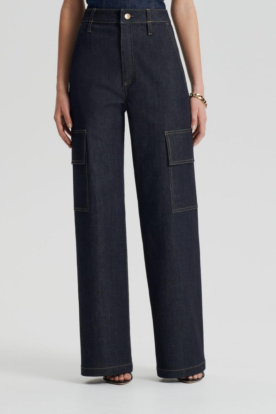 Trousers | Women Scanlan Theodore DENIM CARGO JEAN Indigo 12.75