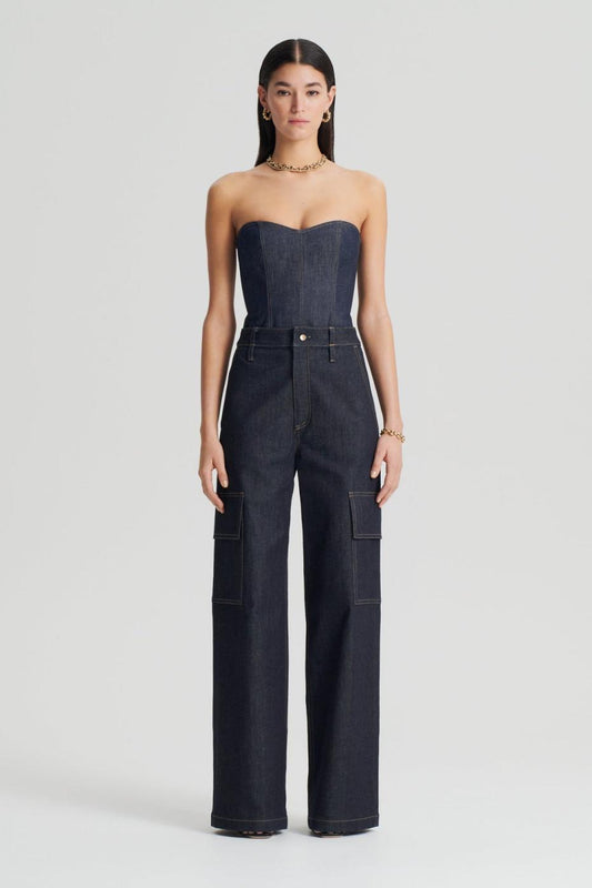 Trousers | Women Scanlan Theodore DENIM CARGO JEAN Indigo 12.75