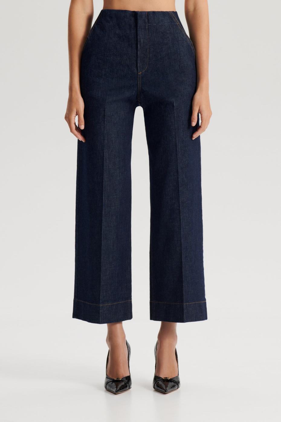 Trousers | Women Scanlan Theodore DENIM CROPPED JEAN Indigo.b