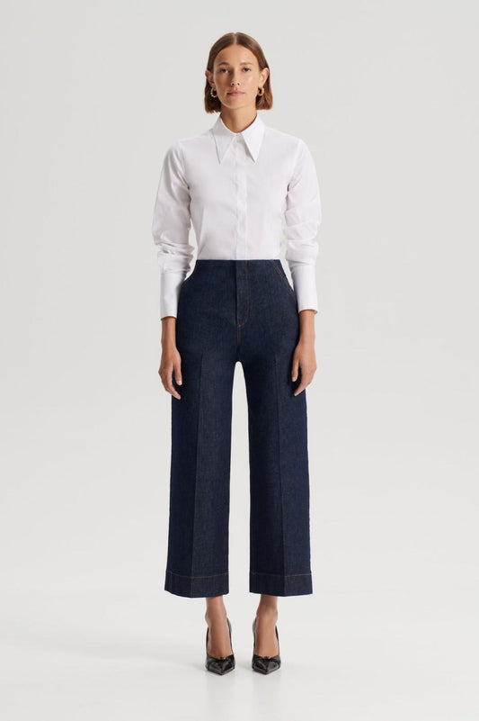 Trousers | Women Scanlan Theodore DENIM CROPPED JEAN Indigo.b