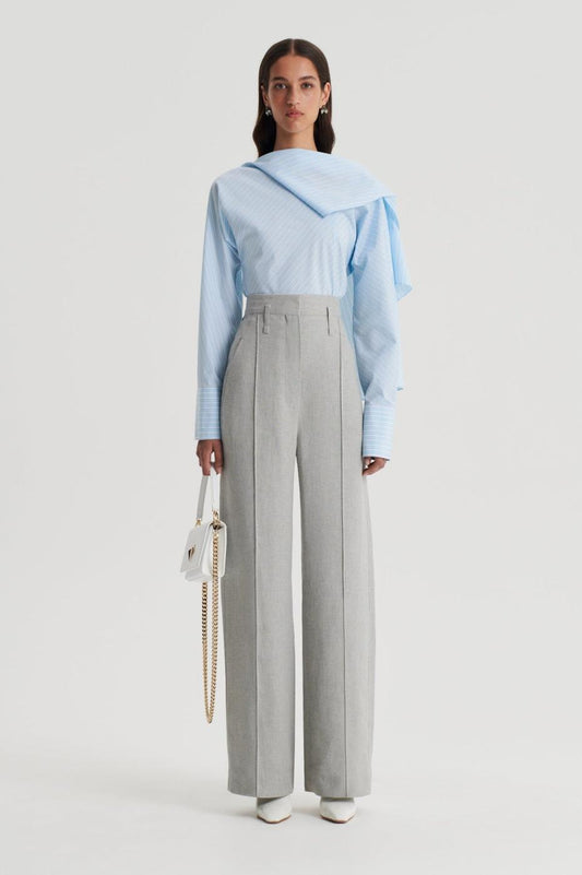 Trousers | Women Scanlan Theodore DRAPED TAILORED TROUSER Pale.grey