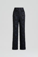 Trousers | Women Scanlan Theodore FRENCH JACQUARD TROUSER Black