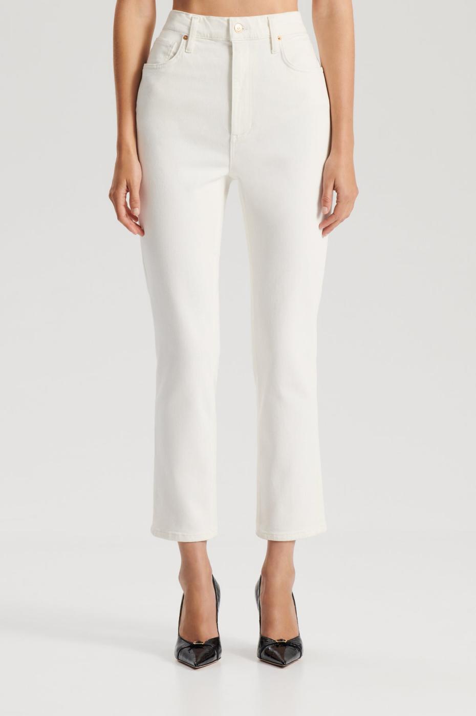 Trousers | Women Scanlan Theodore HIGH RISE STRAIGHT CROP JEAN Natural.11.5