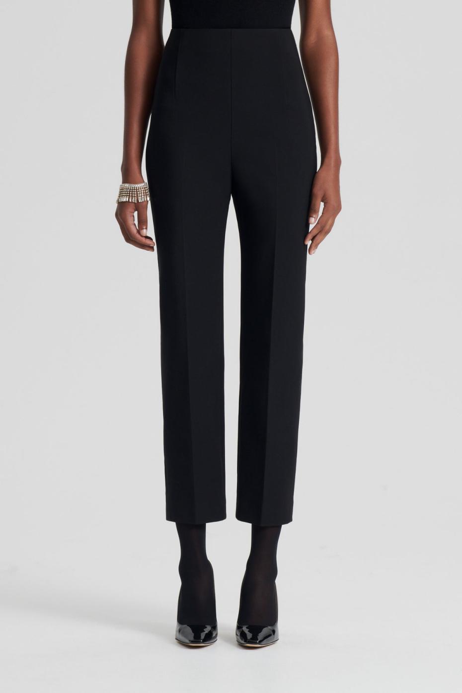 Trousers | Women Scanlan Theodore ITALIAN HIGHWAIST SLIM TROUSER Black