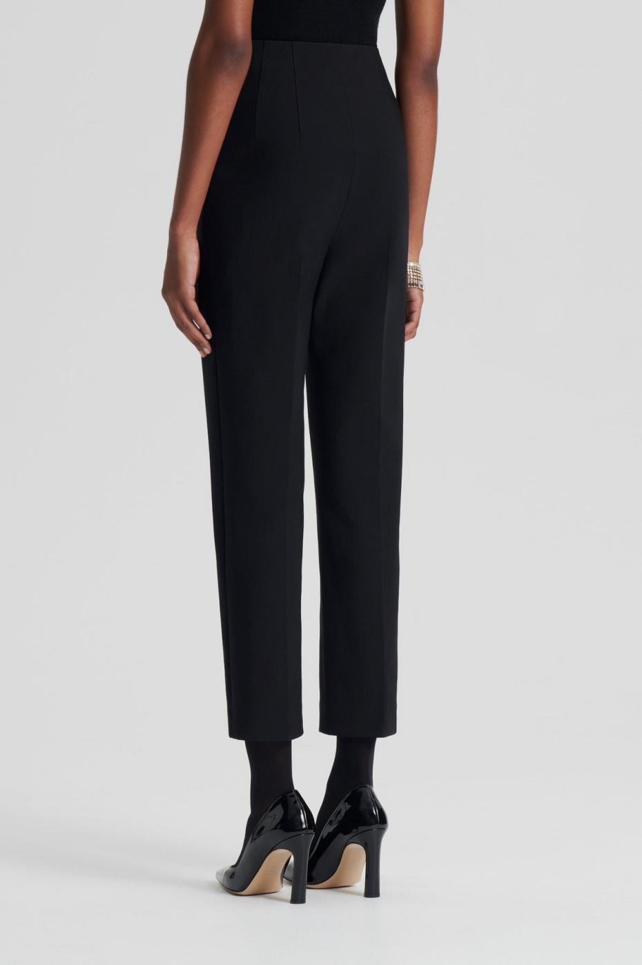 Trousers | Women Scanlan Theodore ITALIAN HIGHWAIST SLIM TROUSER Black