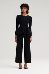 Trousers | Women Scanlan Theodore MICRO CREPE CROP TROUSER Black