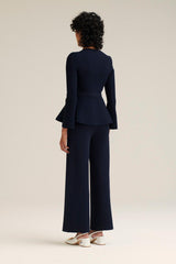 Trousers | Women Scanlan Theodore MICRO CREPE CROP TROUSER Navy
