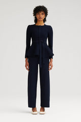 Trousers | Women Scanlan Theodore MICRO CREPE CROP TROUSER Navy