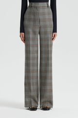 Trousers | Women Scanlan Theodore PLAID TROUSER Black.white