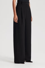 Trousers | Women Scanlan Theodore PLEAT DRAPE LEG TROUSER Black