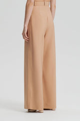 Trousers | Women Scanlan Theodore PLEAT DRAPE LEG TROUSER Camel