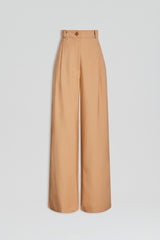 Trousers | Women Scanlan Theodore PLEAT DRAPE LEG TROUSER Camel