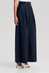Trousers | Women Scanlan Theodore PLEAT DRAPE LEG TROUSER Navy