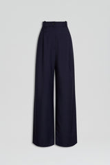 Trousers | Women Scanlan Theodore PLEAT DRAPE LEG TROUSER Navy