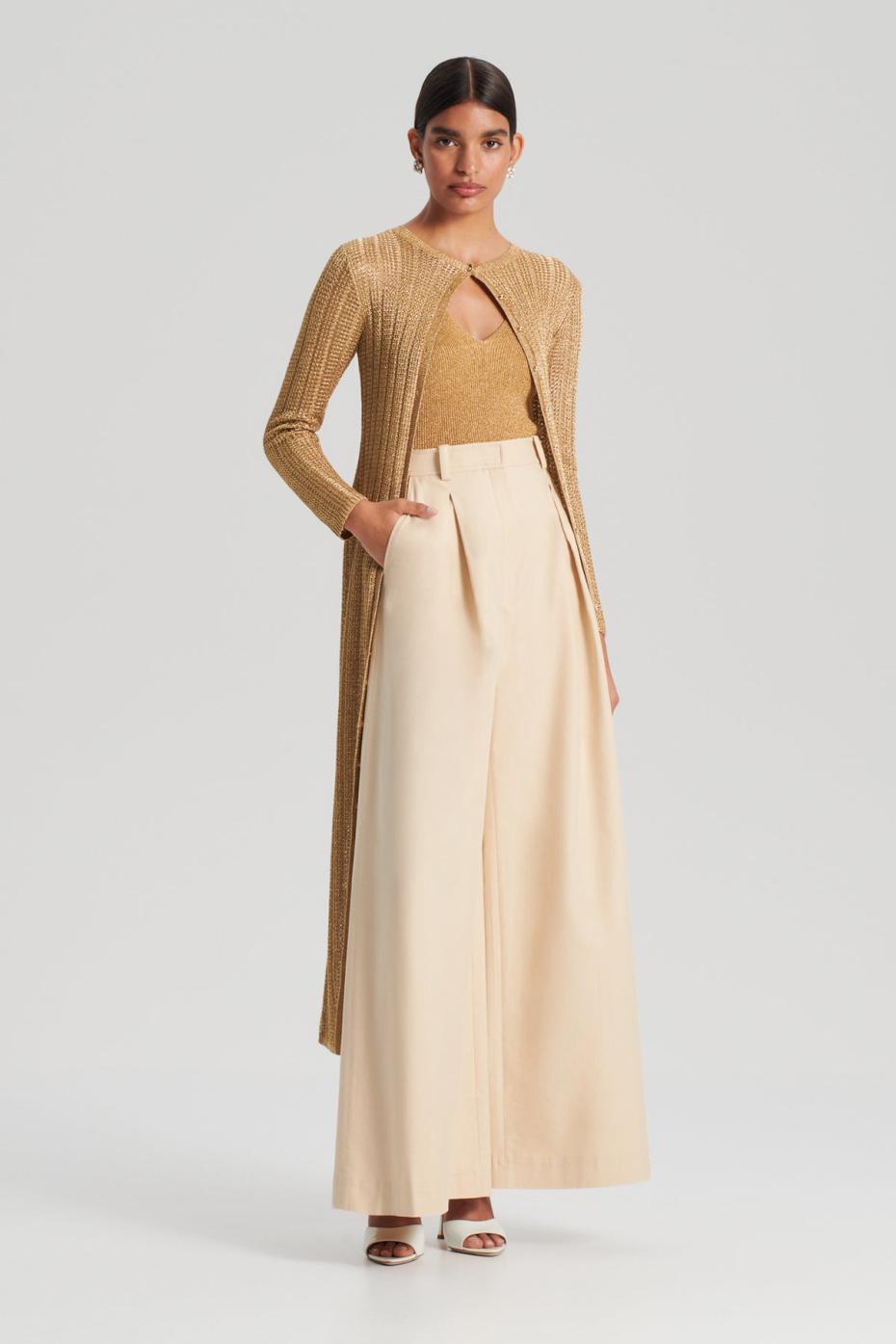 Trousers | Women Scanlan Theodore PLEAT DRAPE LEG TROUSER Sand