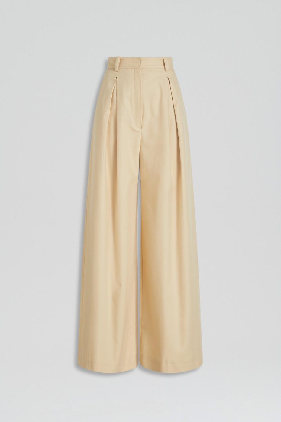 Trousers | Women Scanlan Theodore PLEAT DRAPE LEG TROUSER Sand