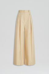 Trousers | Women Scanlan Theodore PLEAT DRAPE LEG TROUSER Sand