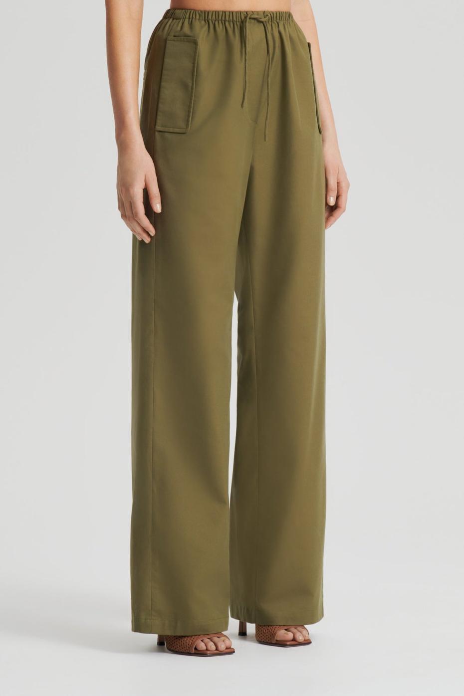 Trousers | Women Scanlan Theodore POCKET CARGO Khaki