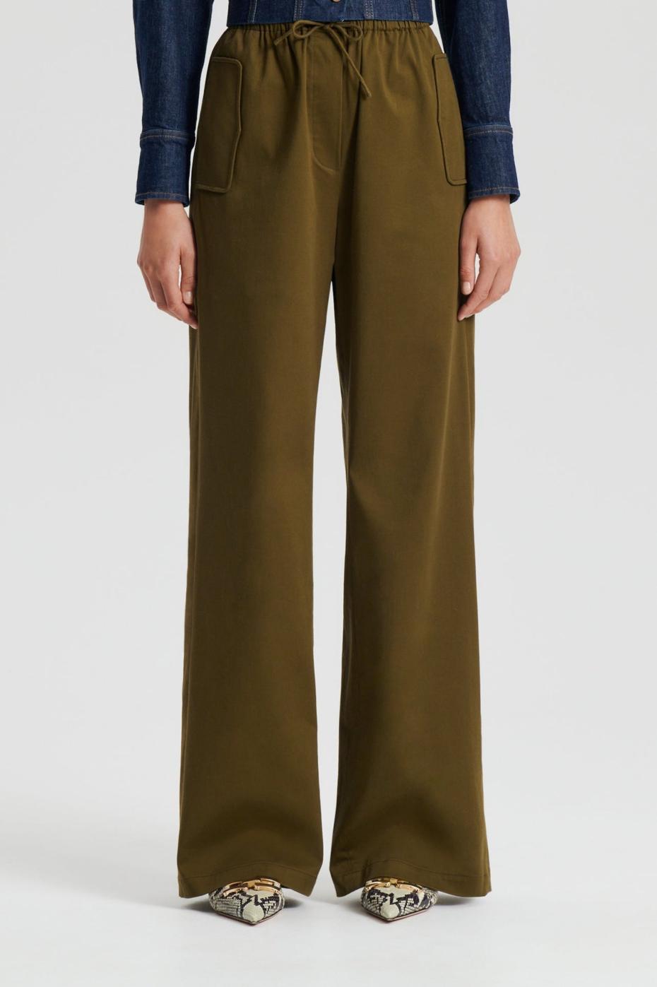 Trousers | Women Scanlan Theodore POCKET CARGO Olive