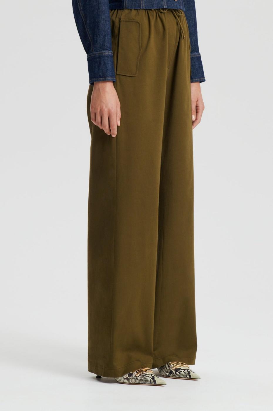 Trousers | Women Scanlan Theodore POCKET CARGO Olive