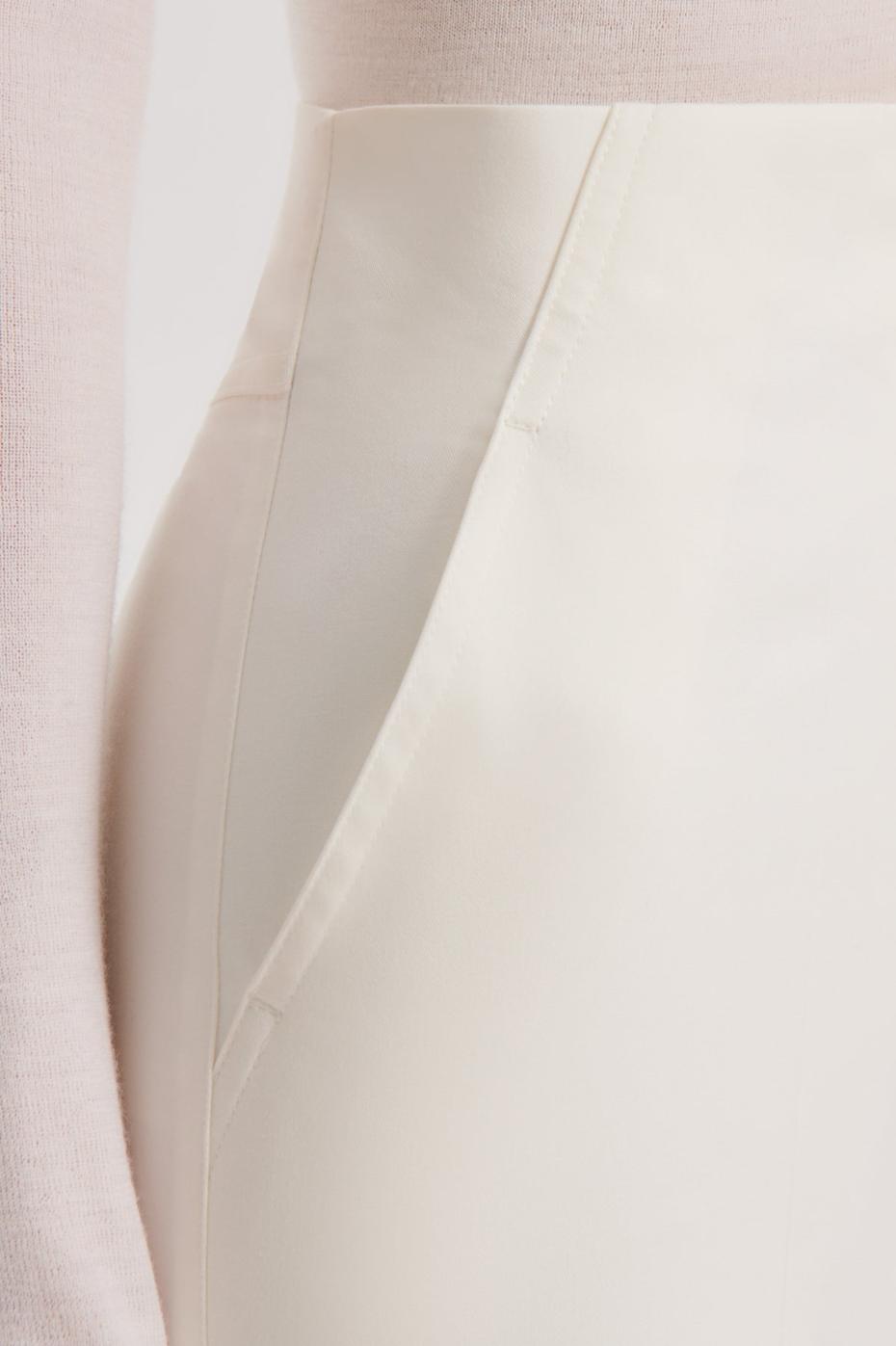 Trousers | Women Scanlan Theodore SATEEN CROPPED WIDE LEG TROUSER Bianco