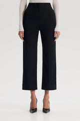 Trousers | Women Scanlan Theodore SATEEN CROPPED WIDE LEG TROUSER Black