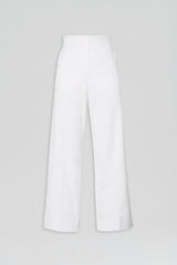 Trousers | Women Scanlan Theodore SATEEN CROPPED WIDE LEG TROUSER White