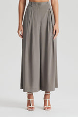 Trousers | Women Scanlan Theodore SILK CROP TROUSER Taupe