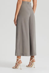 Trousers | Women Scanlan Theodore SILK CROP TROUSER Taupe