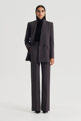 Trousers | Women Scanlan Theodore STRIPE MID RISE TROUSER Grey