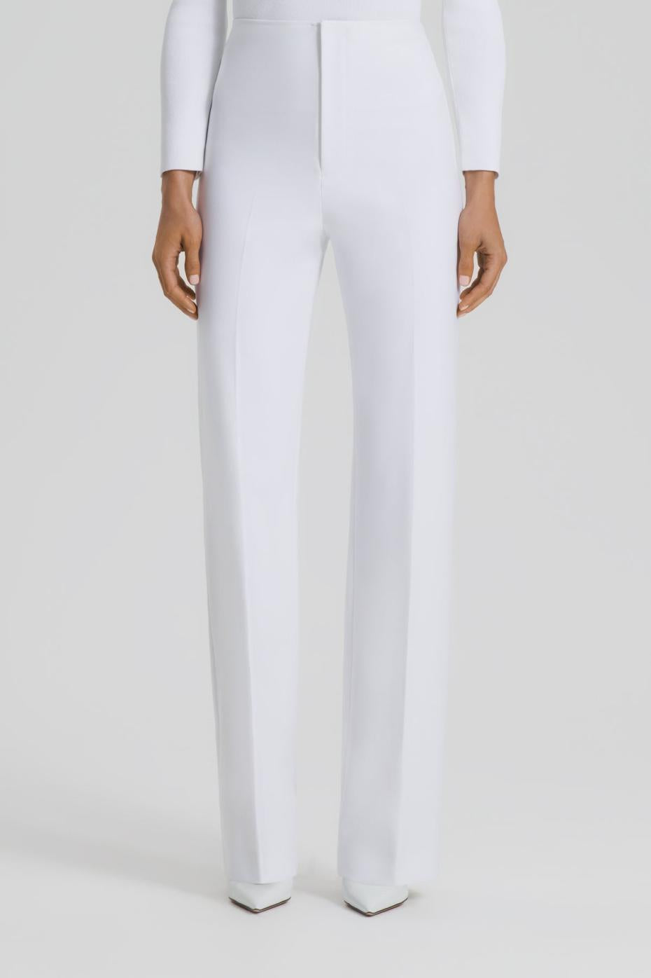 Trousers | Women Scanlan Theodore TAILORED CREPE TROUSER White