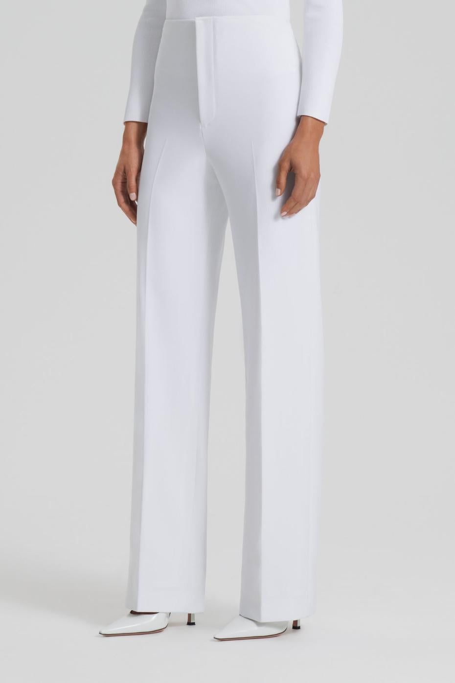 Trousers | Women Scanlan Theodore TAILORED CREPE TROUSER White