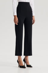 Trousers | Women Scanlan Theodore TAILORED CROP HIGH WAIST TROUSER Black