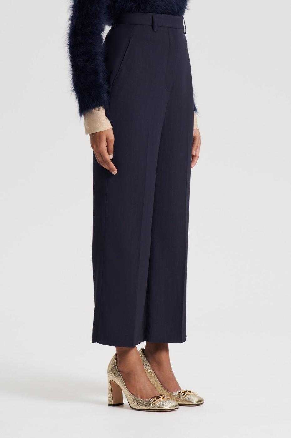 Trousers | Women Scanlan Theodore TAILORED CROP TROUSER Navy