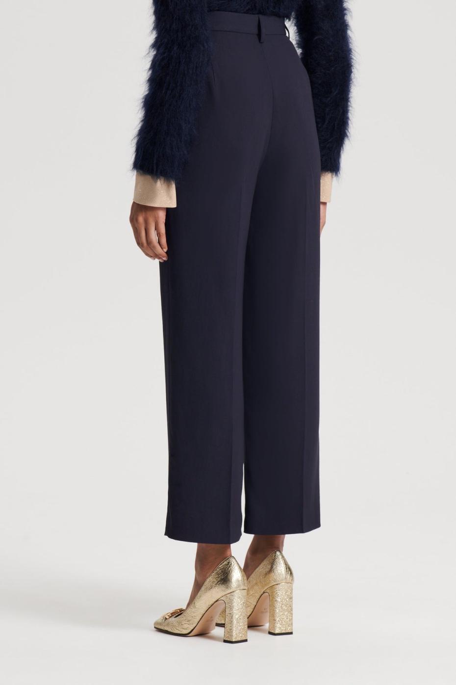 Trousers | Women Scanlan Theodore TAILORED CROP TROUSER Navy
