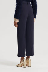 Trousers | Women Scanlan Theodore TAILORED CROP TROUSER Navy
