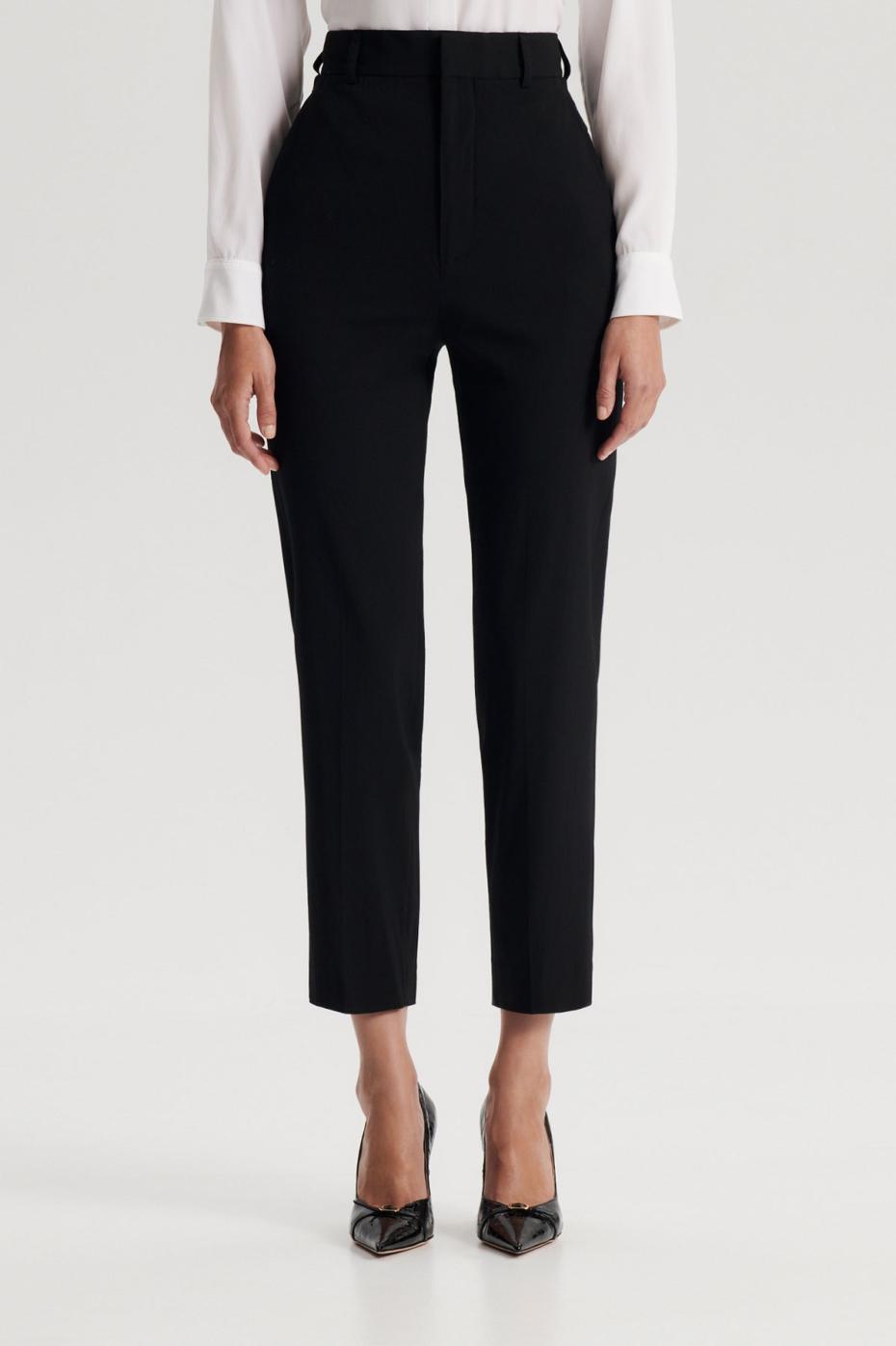 Trousers | Women Scanlan Theodore TAILORED CROPPED TROUSER Black