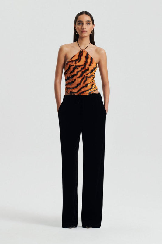 Trousers | Women Scanlan Theodore VELVET TROUSER Black