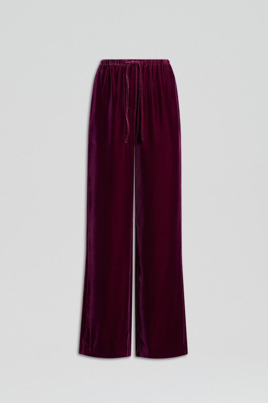 Trousers | Women Scanlan Theodore VELVET TROUSER Mulberry