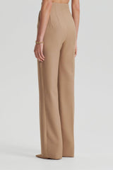 Trousers | Women Scanlan Theodore WOOL BARATHEA SLIM TROUSER Camel