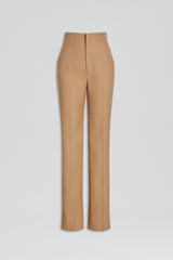 Trousers | Women Scanlan Theodore WOOL BARATHEA SLIM TROUSER Camel