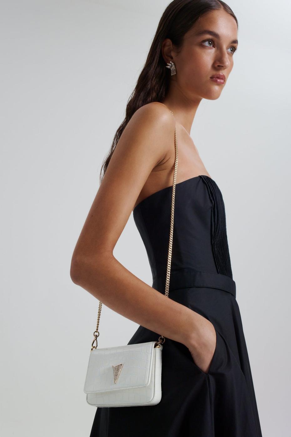 Bags | Women Scanlan Theodore MINI TRIANGLE DIAMANTE BAG White