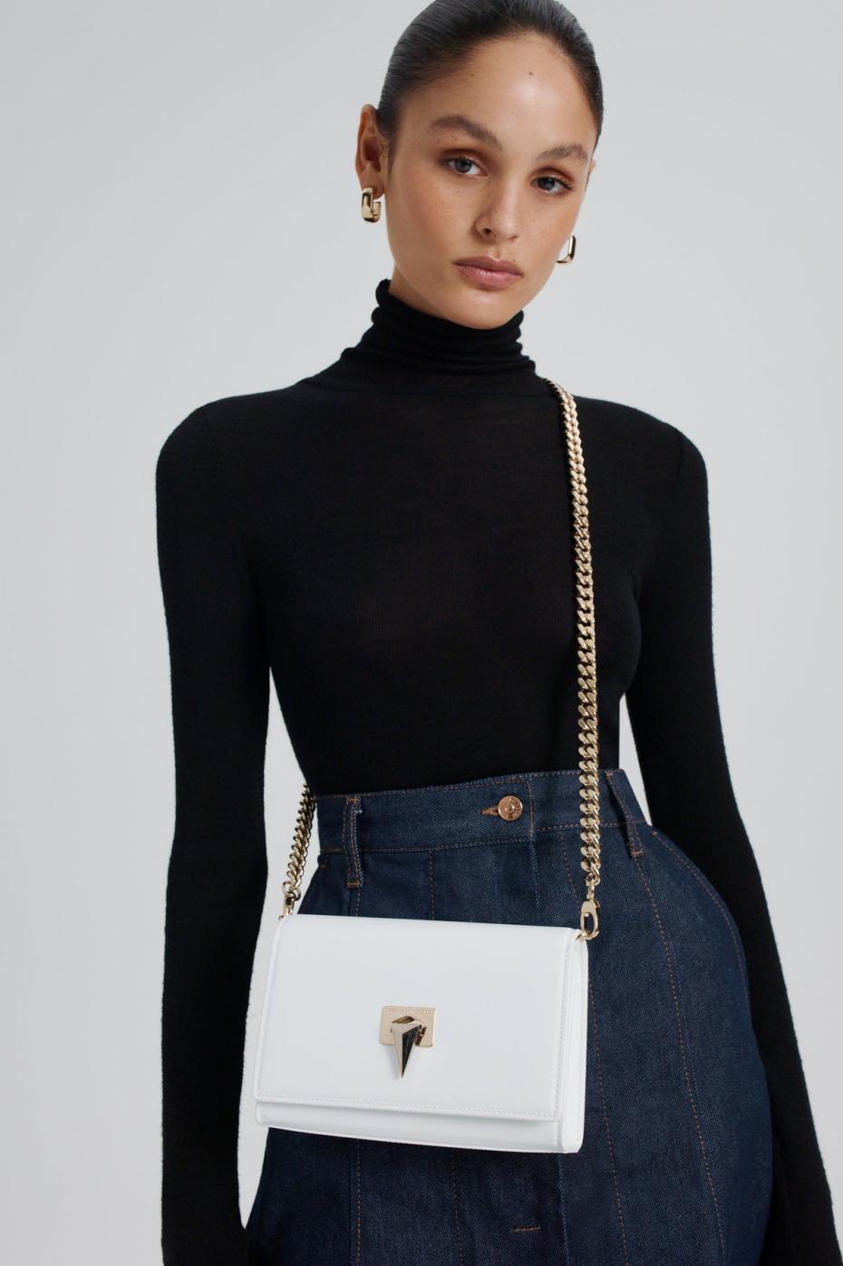 Bags | Women Scanlan Theodore TRIANGLE CHAIN BAG White