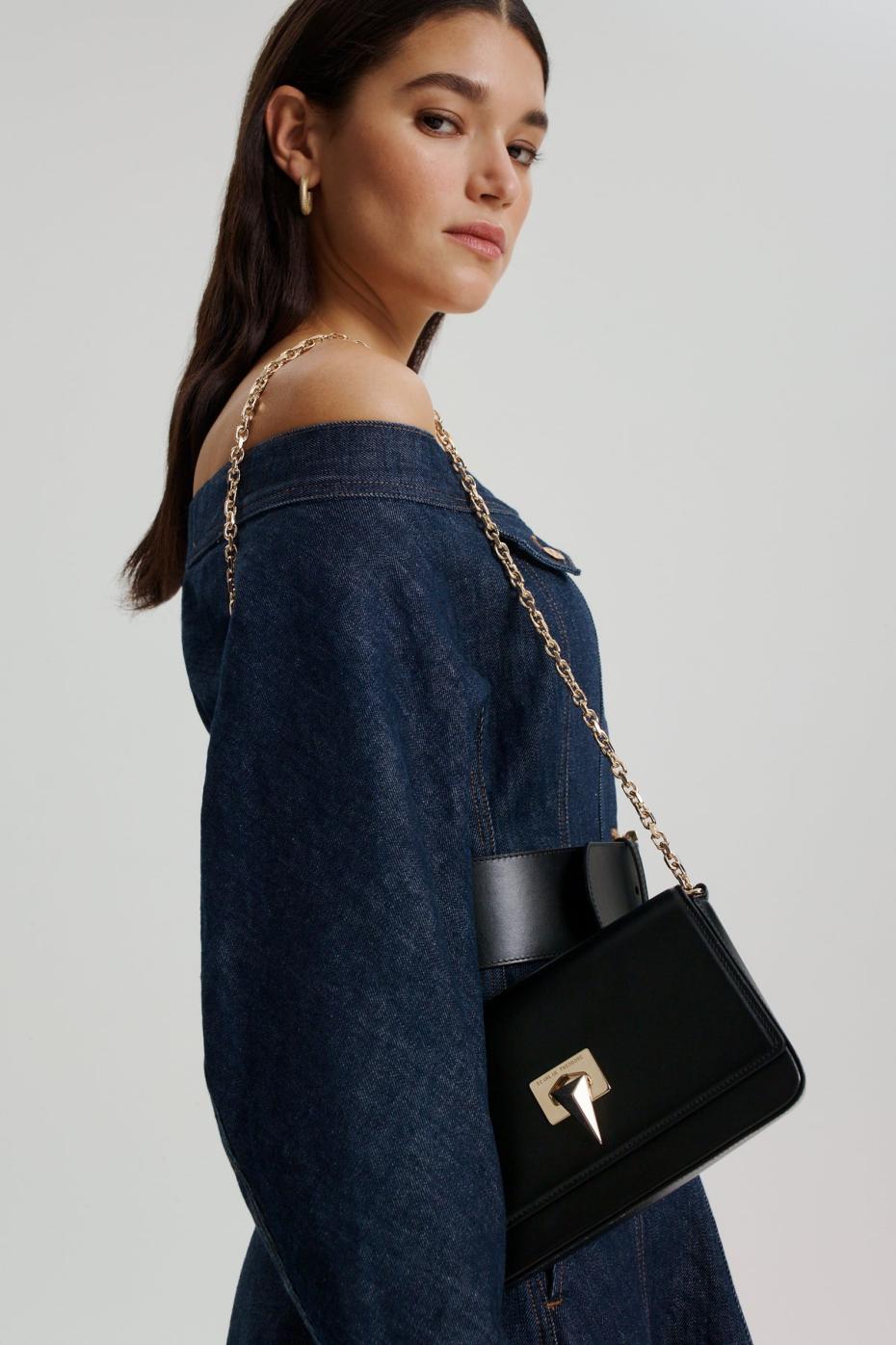 Bags | Women Scanlan Theodore TRIANGLE SLIM BAG Black