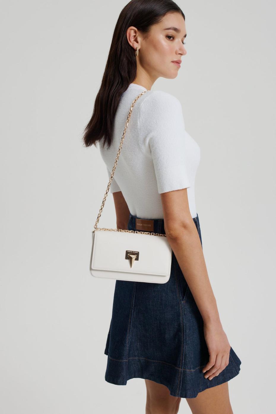 Bags | Women Scanlan Theodore TRIANGLE SLIM BAG Crema