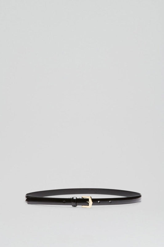 Belts | Women Scanlan Theodore POINTED BUCKLE BELT 1.5 Black