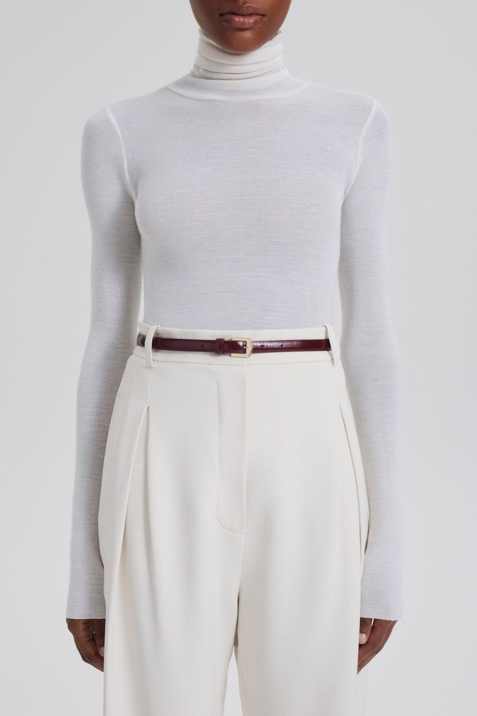 Belts | Women Scanlan Theodore POINTED BUCKLE BELT 1.5 Bordo