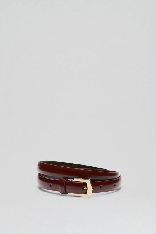 Belts | Women Scanlan Theodore POINTED BUCKLE BELT 1.5 Bordo